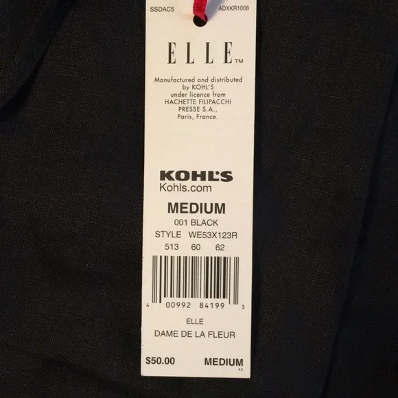 Elle Black Linen Pants - Picture 7 of 8